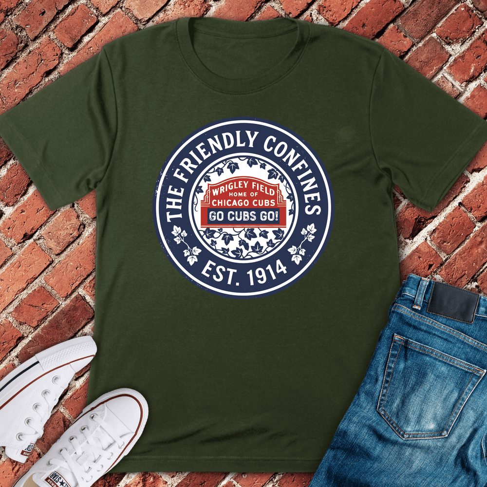 Friendly Confines T-Shirt - Military Green