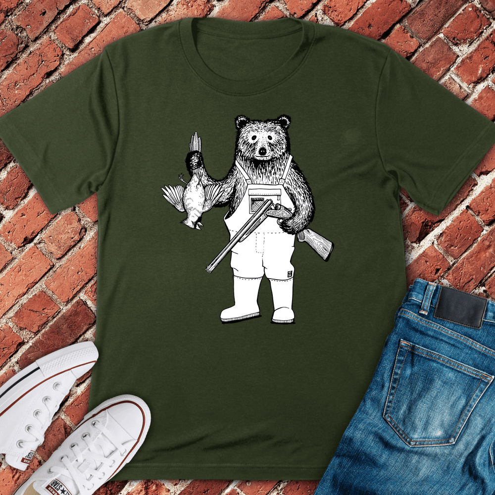 Camp Bear T-Shirt - Military Green