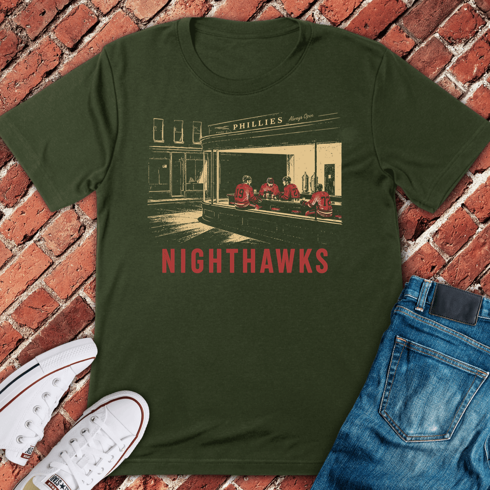 Chicago Nighthawks T-Shirt - Military Green