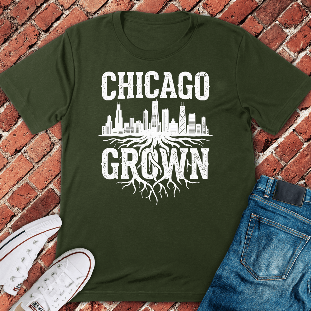 Chicago Grown T Shirt 2 - Military Green