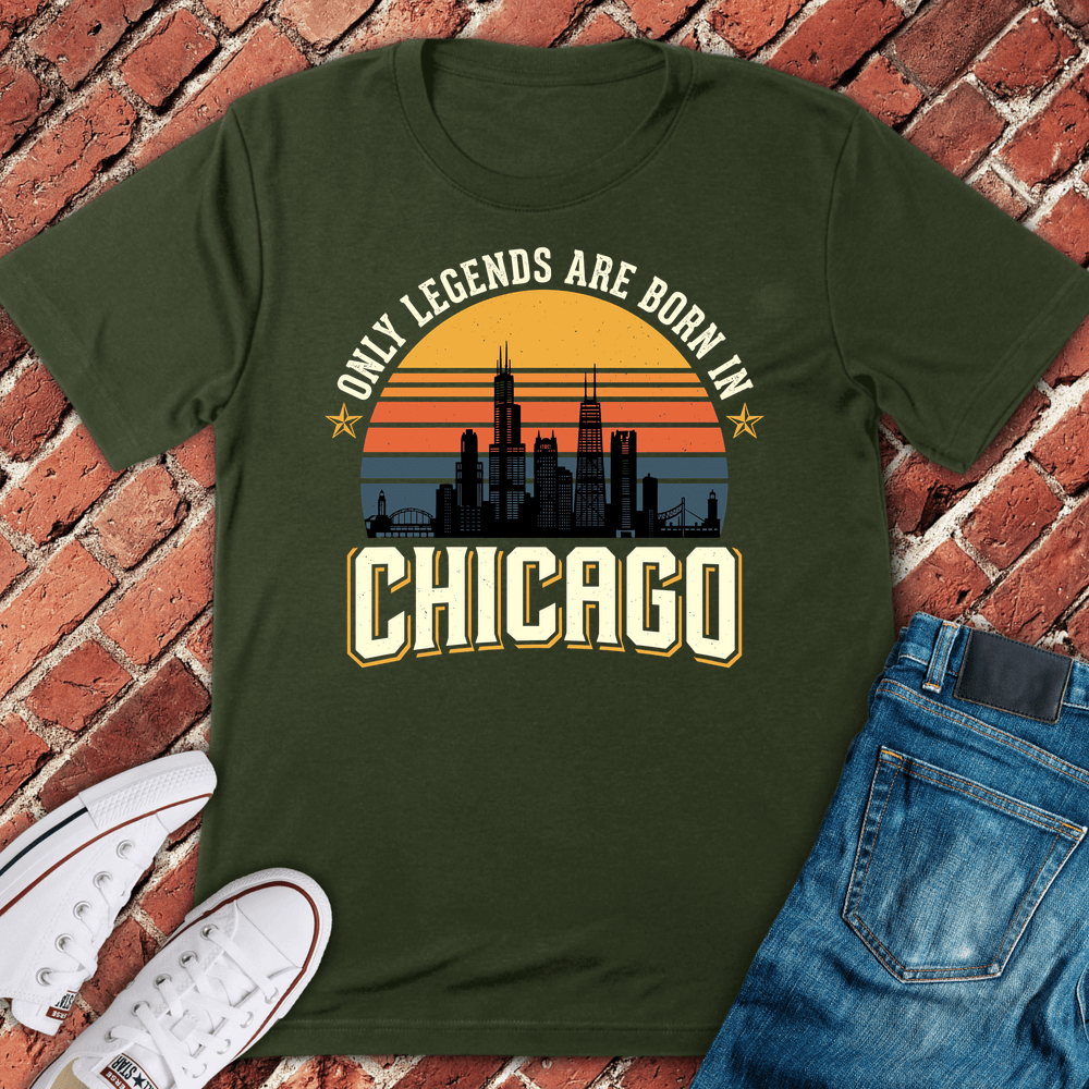 Legends Are Born T-Shirt - Military Green