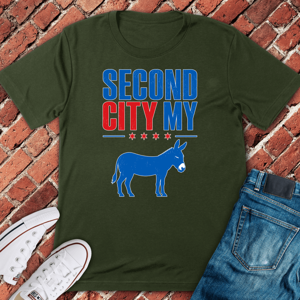 Second City Dem T-Shirt - Military Green
