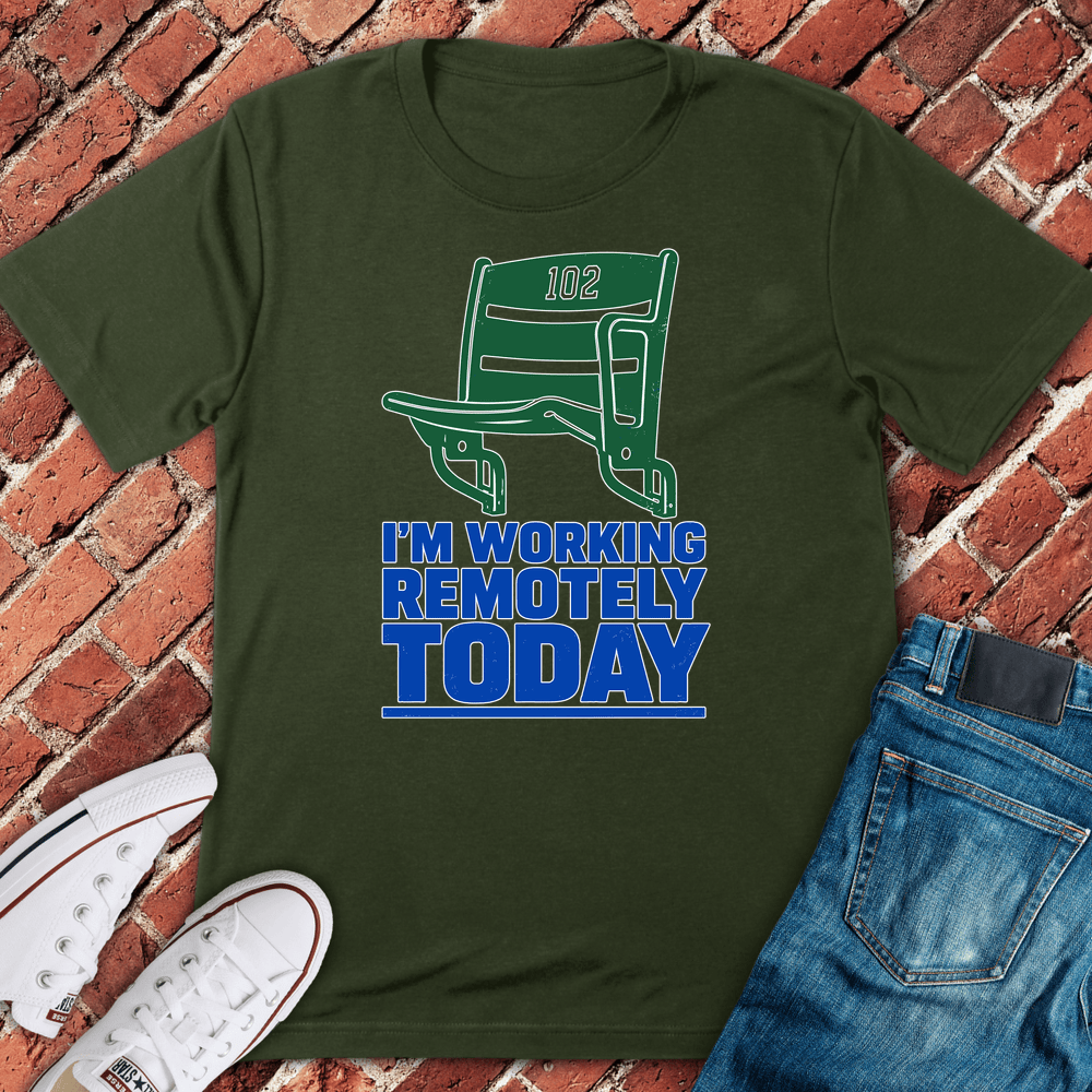 Remote At 102 T-Shirt - Military Green