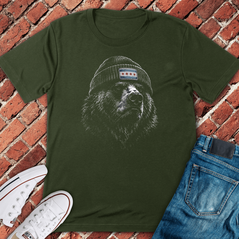 Chicago Bear T-Shirt - Military Green