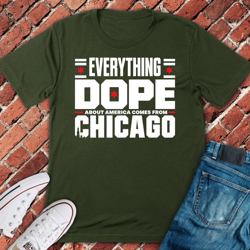 Dope Chicago T-Shirt - Military Green