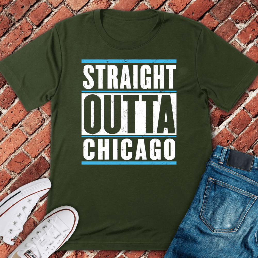 Outta Chicago T-Shirt - Military Green
