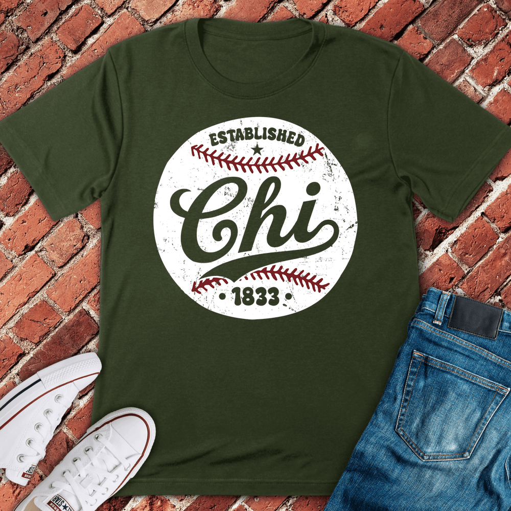 Chi Baseball T-Shirt - Military Green