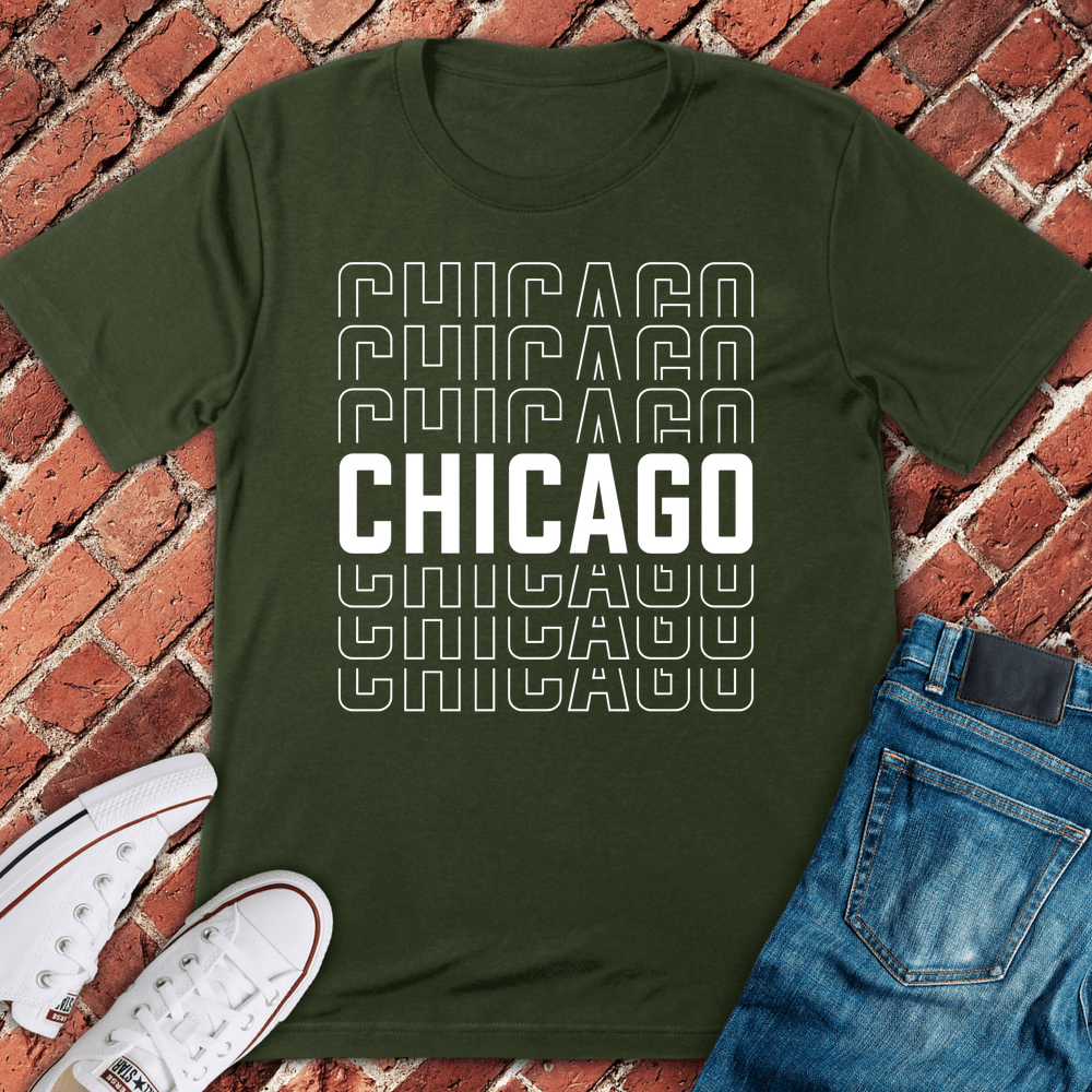 Chicago Repeat T-Shirt - Military Green