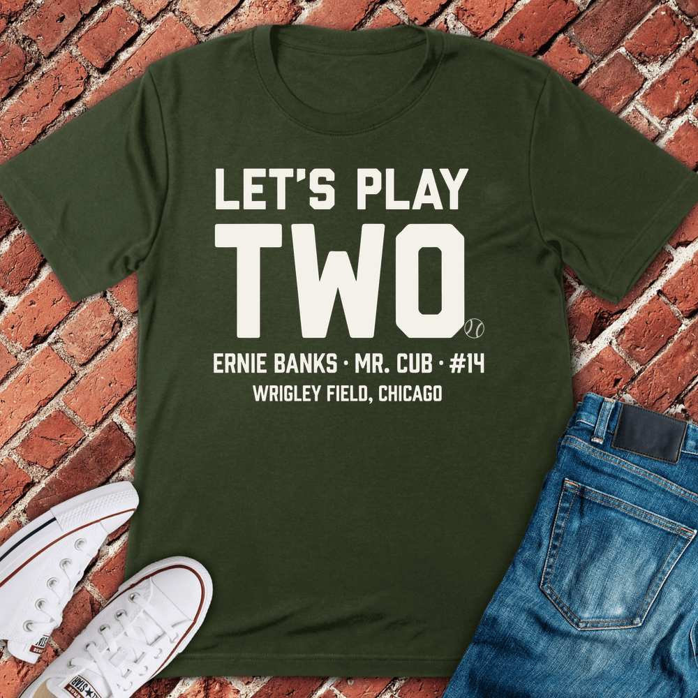 Lets Play T-Shirt - Military Green