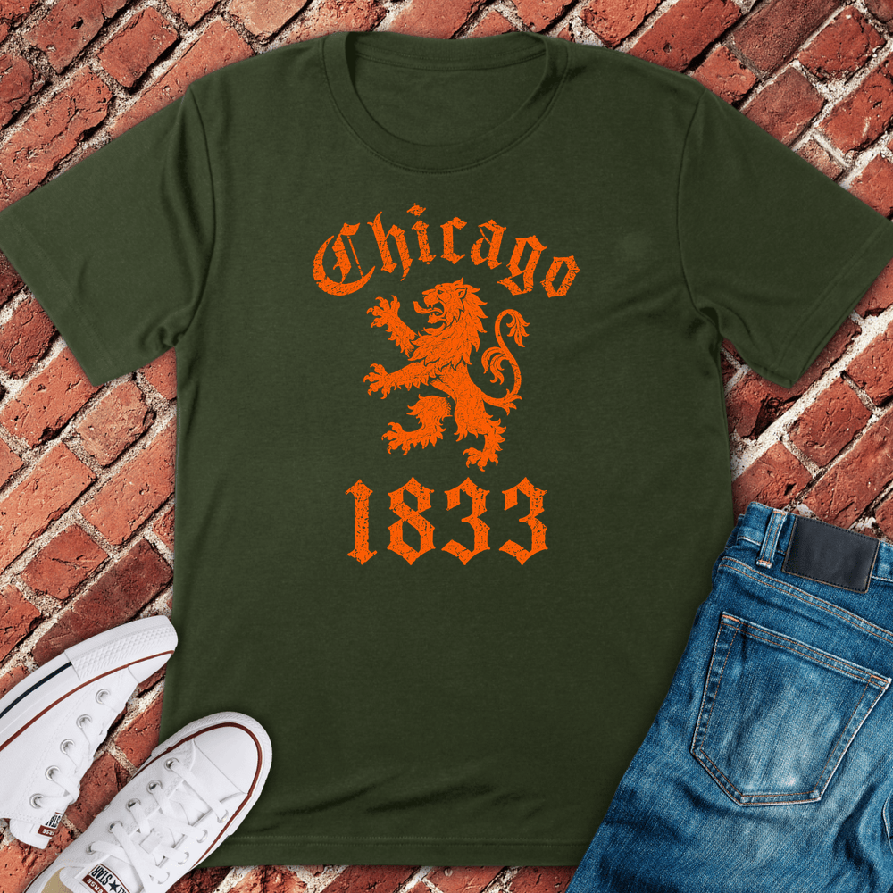 Chicago Lion T-Shirt - Military Green