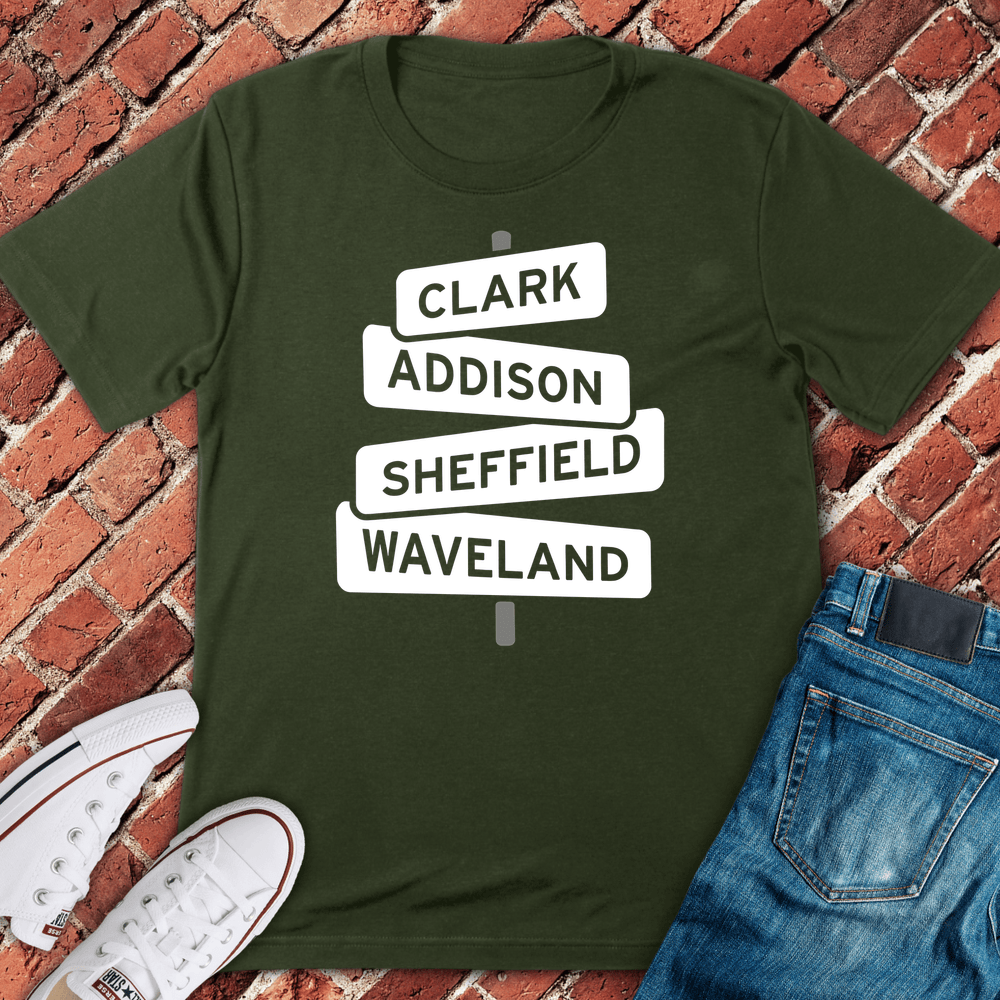 Clark And Addison T-Shirt - Military Green