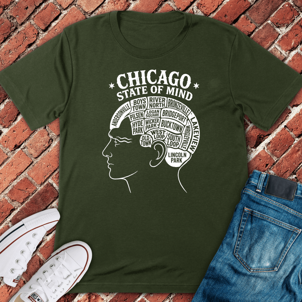 Chi State Of Mind T-Shirt - Military Green