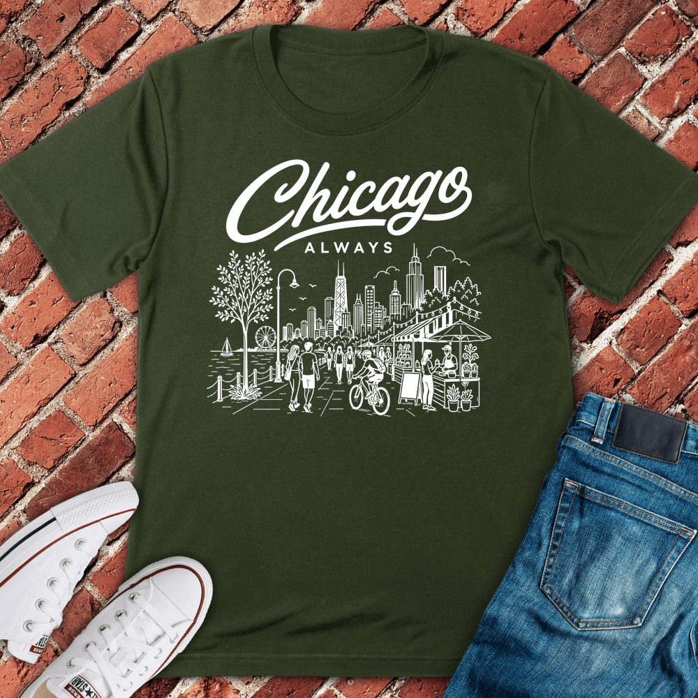 Chicago Always T-Shirt - Military Green