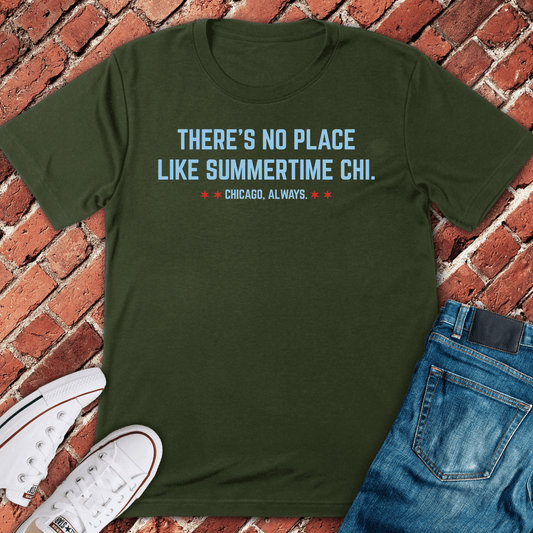 Chicago Summertime T-Shirt - Military Green