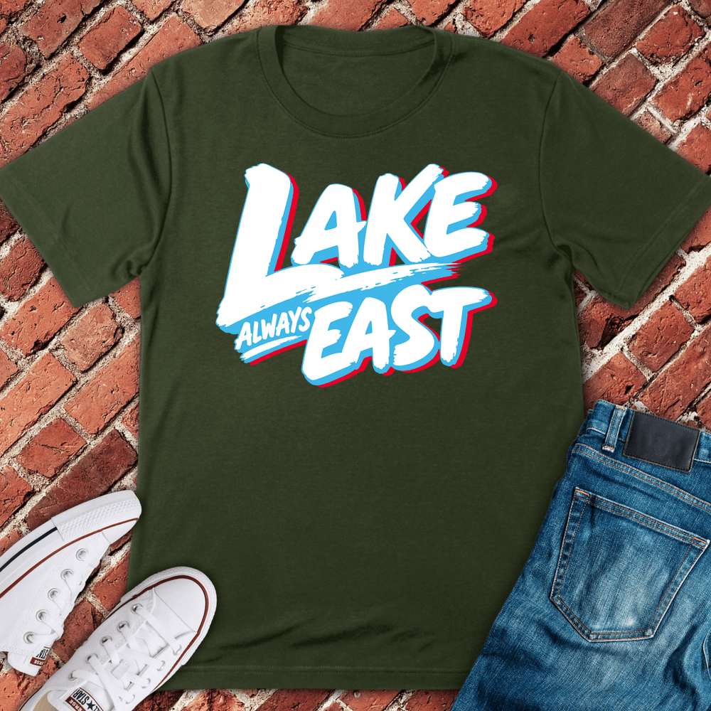 Lake Always East T-Shirt - Military Green