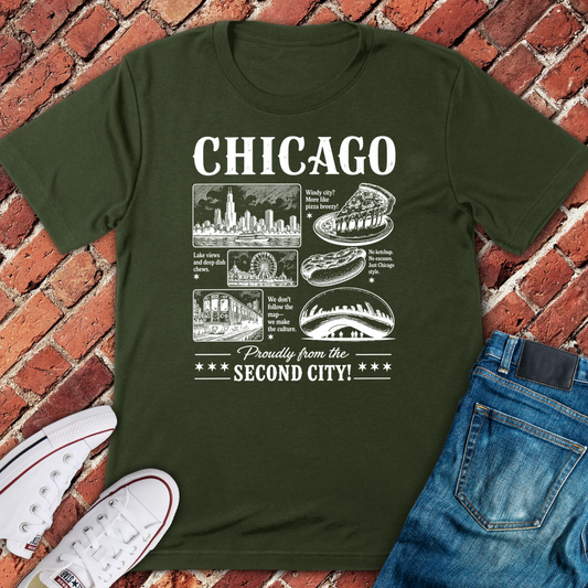 Second City T-Shirt - Military Green