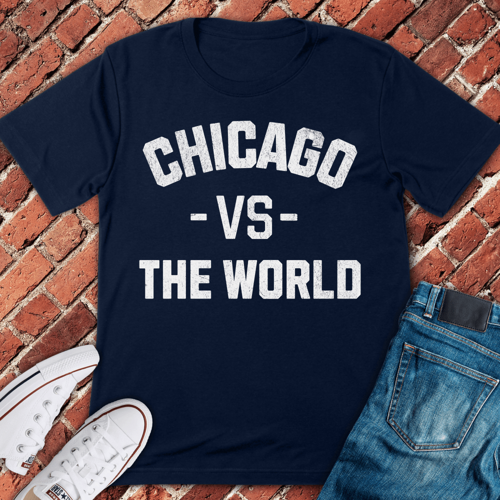 Chicago VS The World T-Shirt - Navy