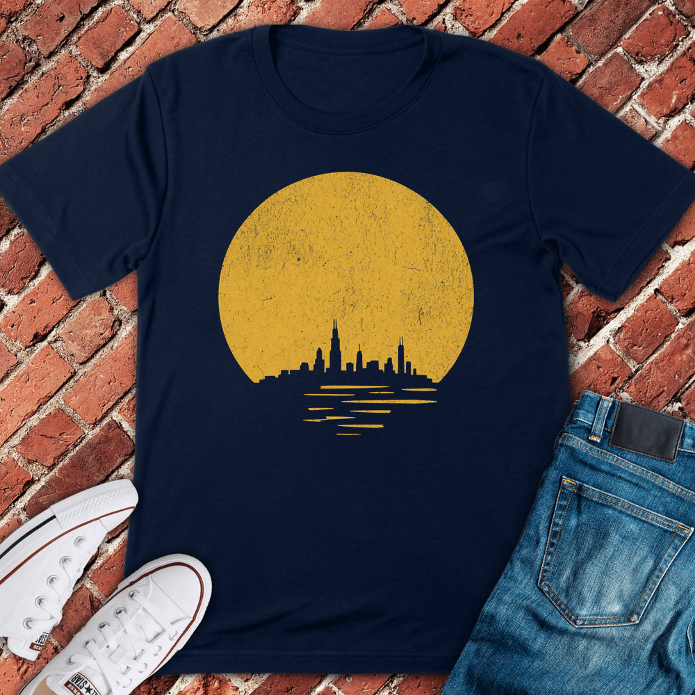 Chicago Sundown T-Shirt - Navy