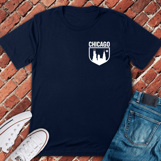 Skyline Shield T-Shirt - Navy