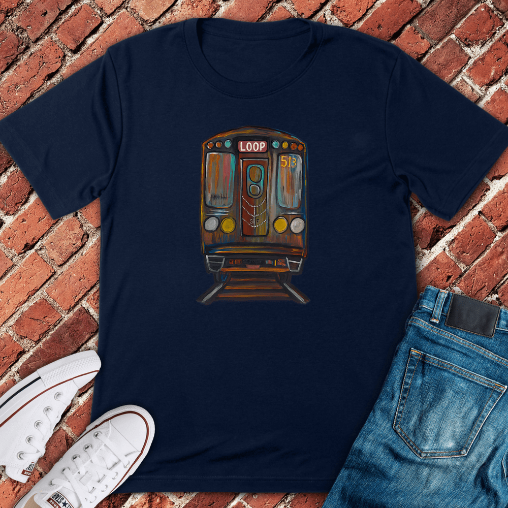 Loop Train T-Shirt - Navy