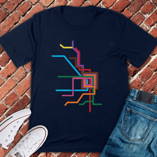 CTA Brushstrokes T-Shirt - Navy
