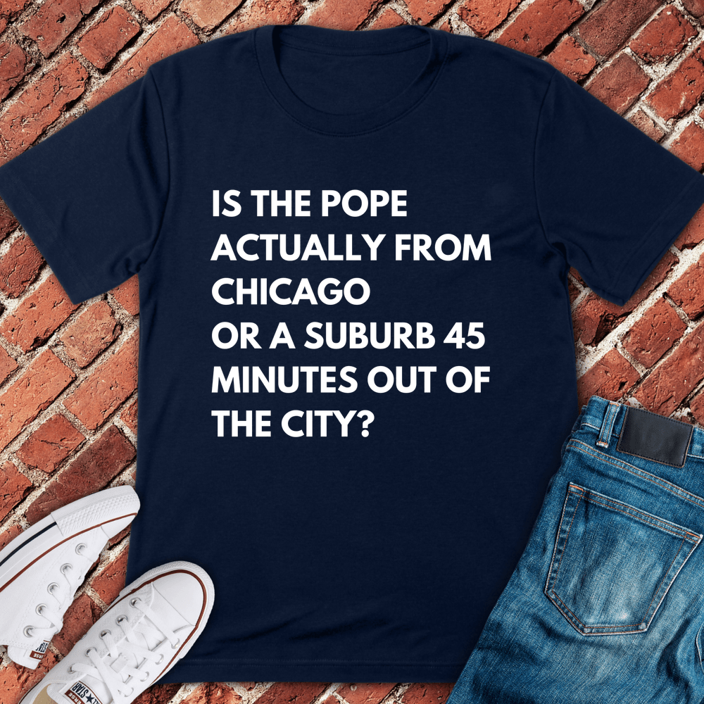 Pope From Chicago T-Shirt - Navy