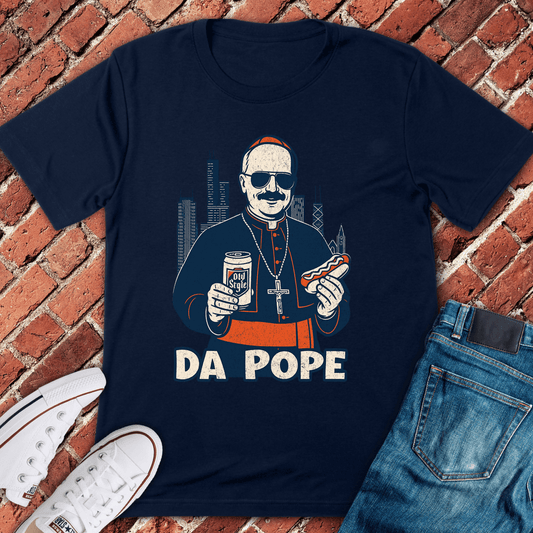 Da Chicago Pope T-Shirt - Navy