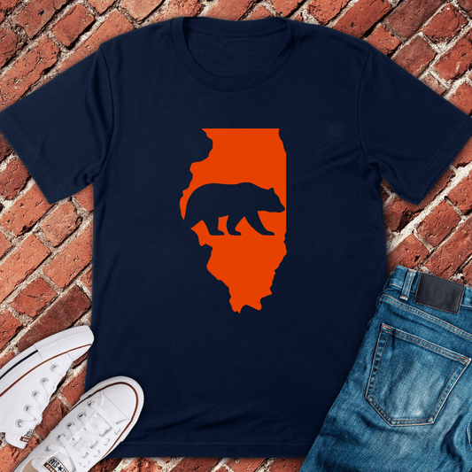 Bear State T-Shirt - Navy