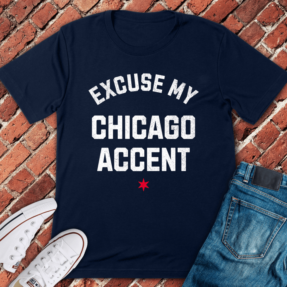 Chicago Accent T-Shirt - Navy