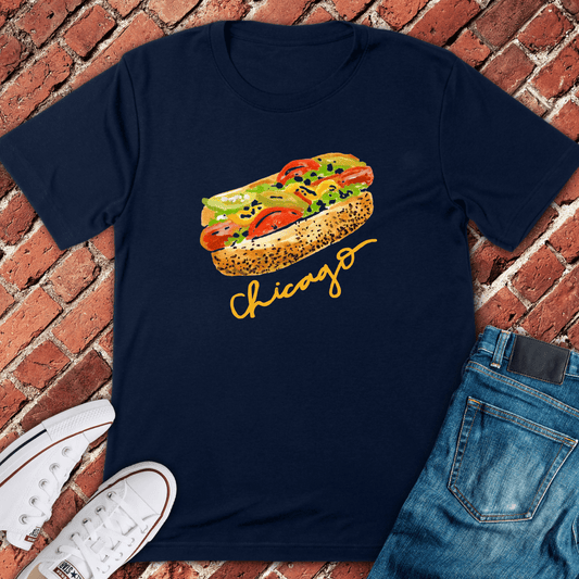 Chicago Dog Life T-Shirt - Navy
