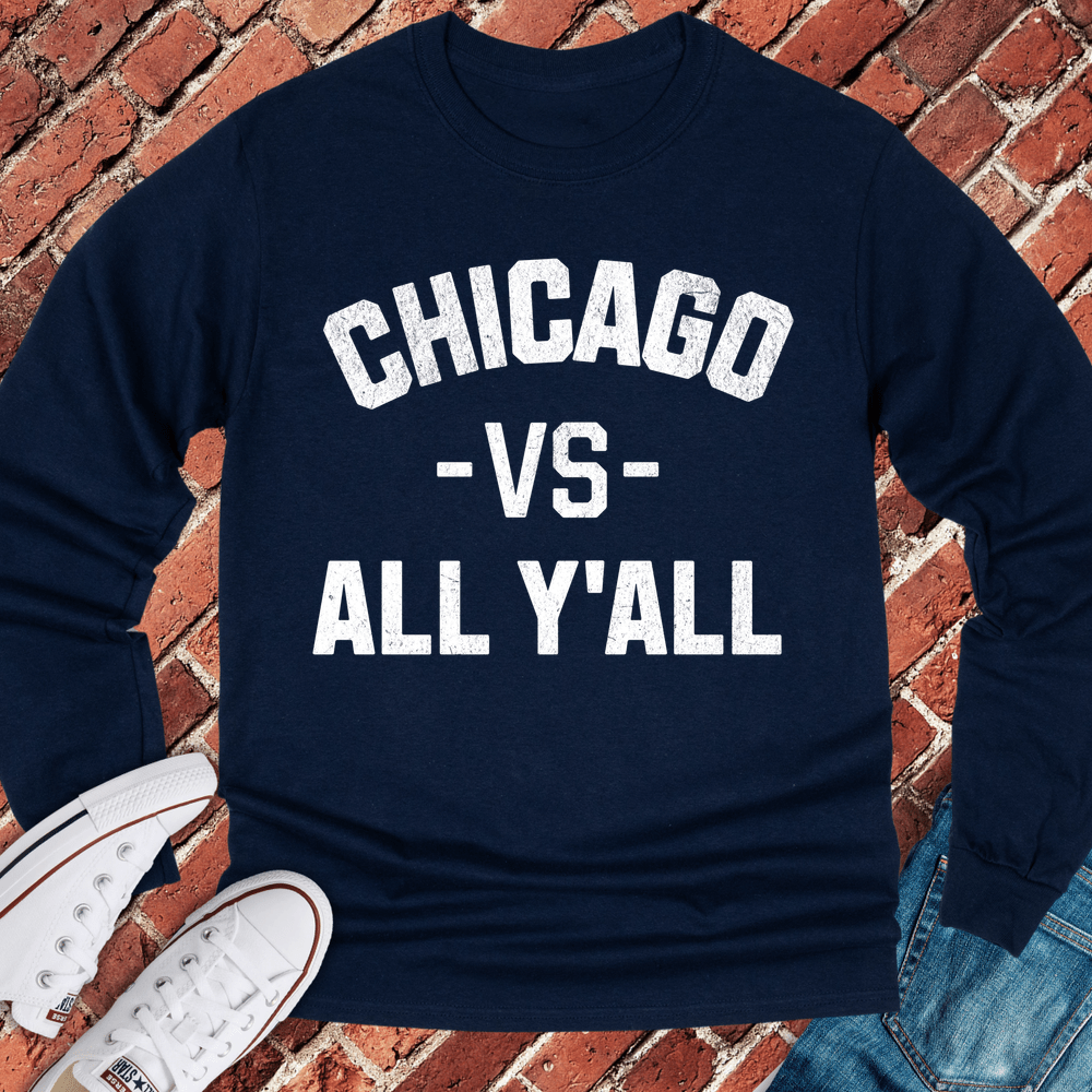 Chicago Vs All Y'all Long Sleeve - Navy