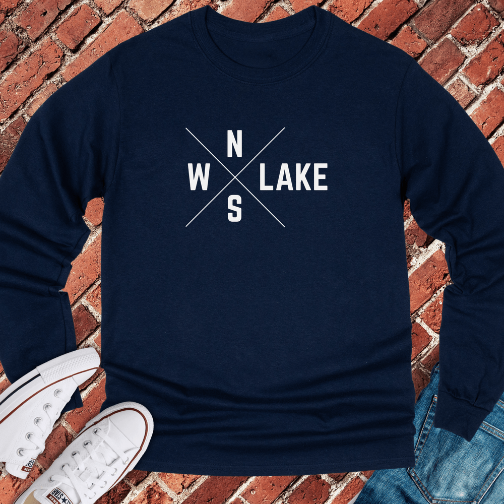 Chicagoans Compass Long Sleeve - Navy