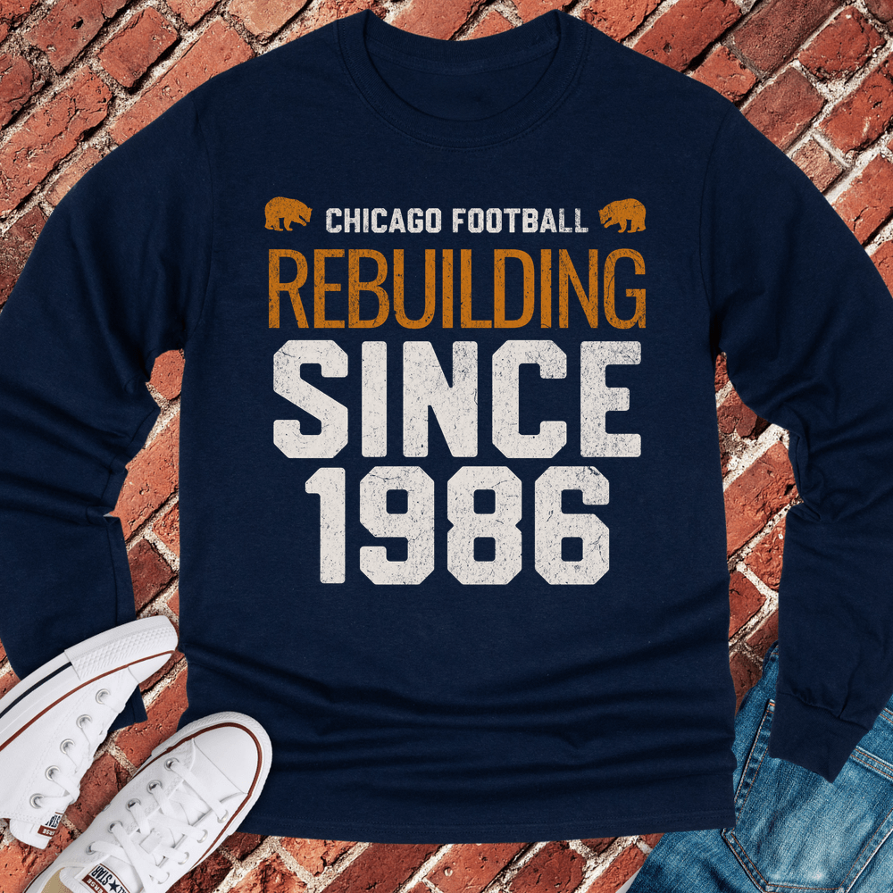 Rebuilding Since 1986 Long Sleeve - Navy