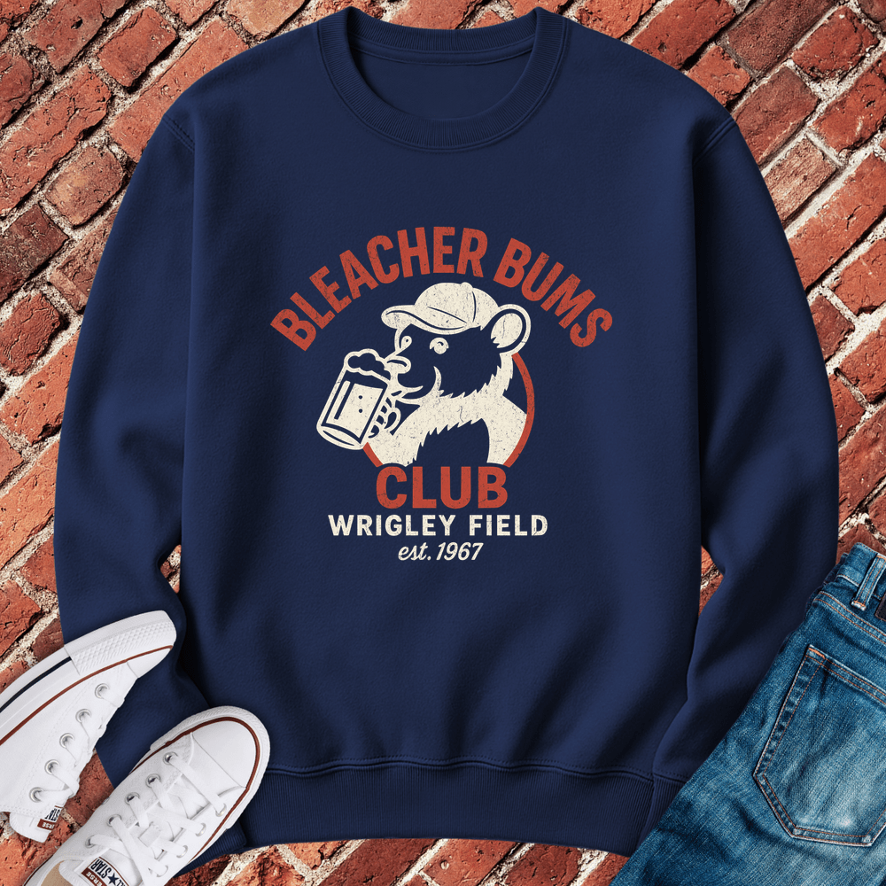 Bleacher Bums Club Crewneck - Navy