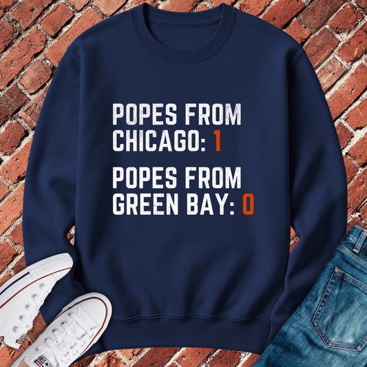 Popes From Chicago Crewneck - Navy