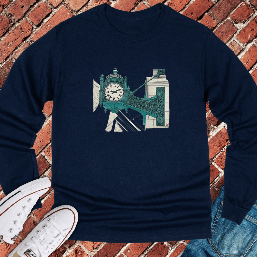 Marshall Clock Long Sleeve - Navy