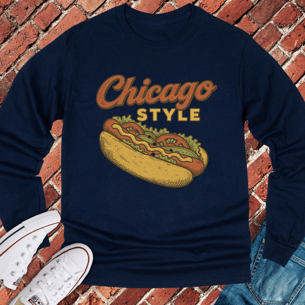 Chicago Style Long Sleeve - Navy