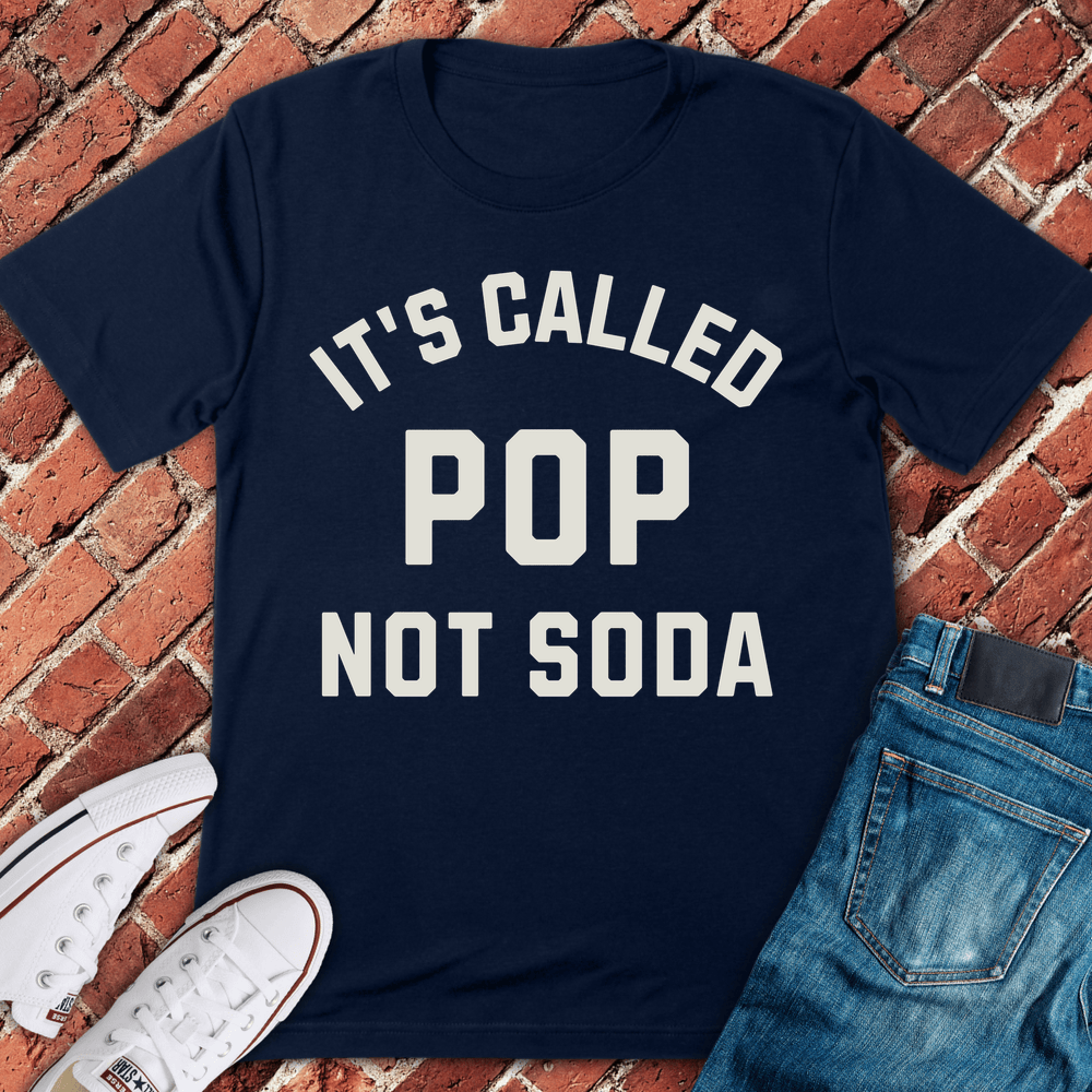 Pop Not Soda T-Shirt - Navy
