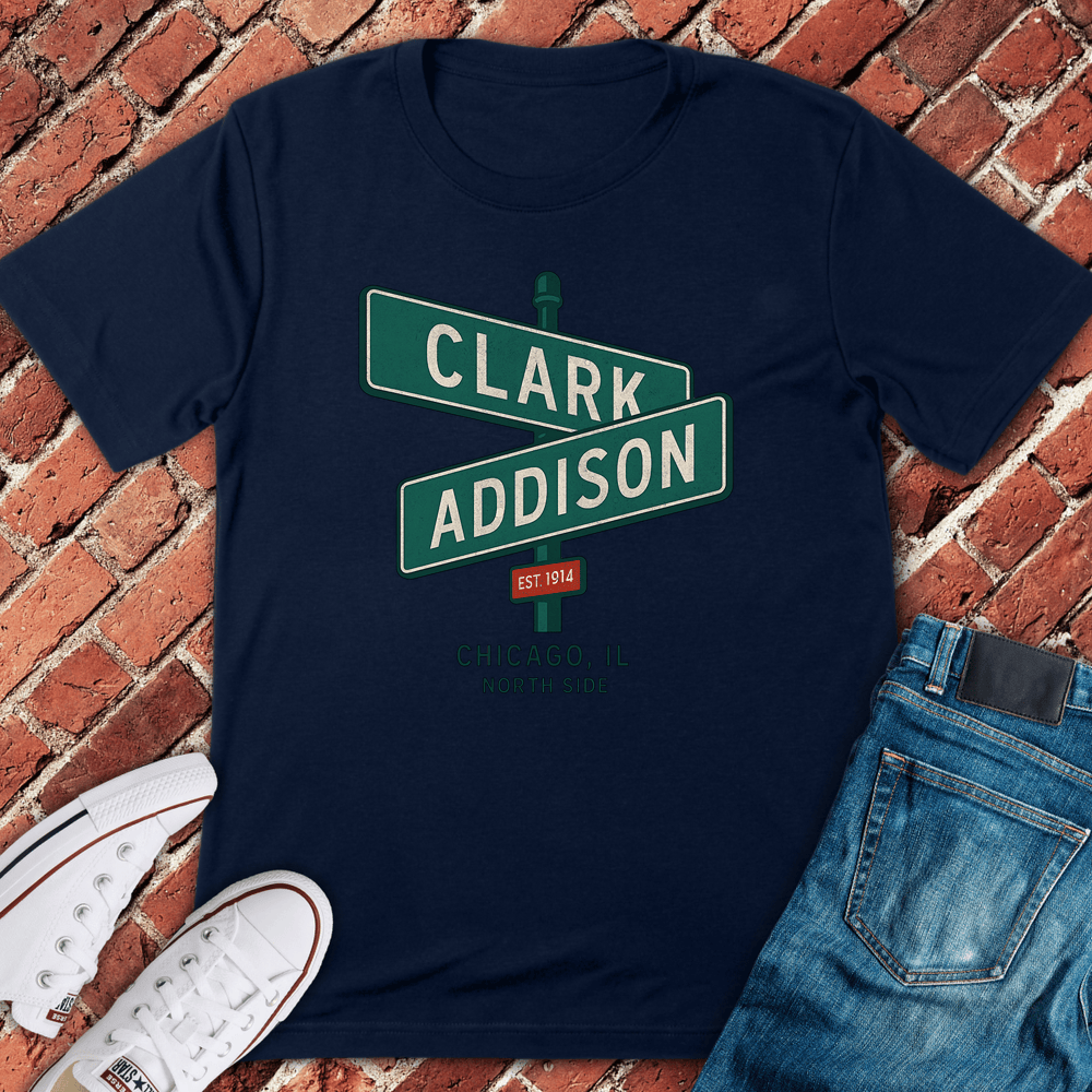 Clark And Addison T-Shirt - Navy