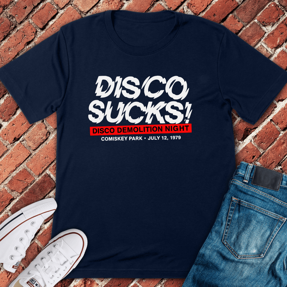 Disco Demolition T-Shirt - Navy