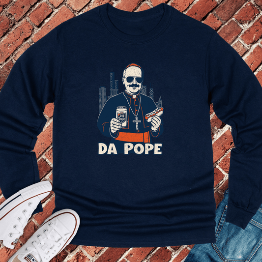 Da Chicago Pope Long Sleeve - Navy