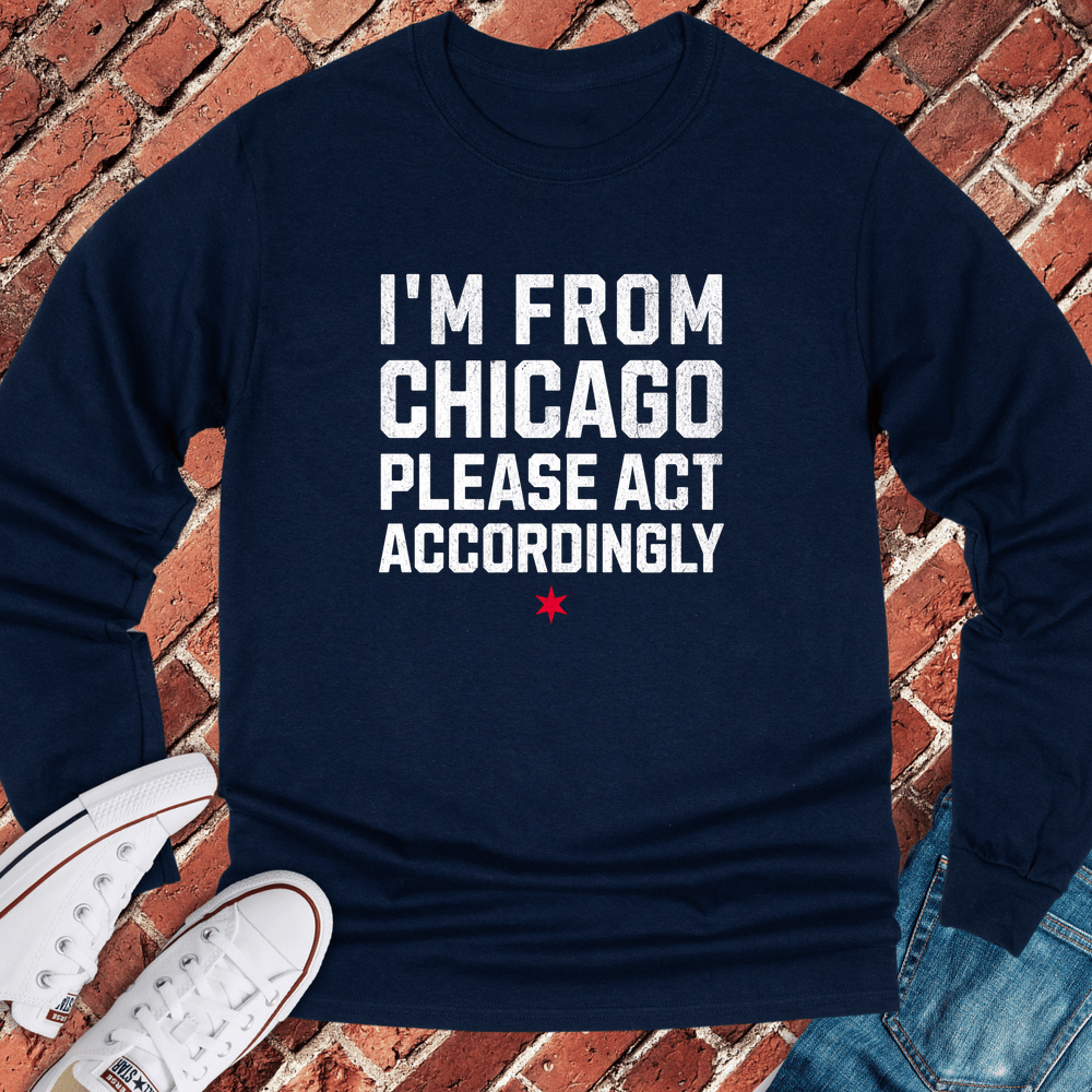 Act Accordingly Long Sleeve - Navy