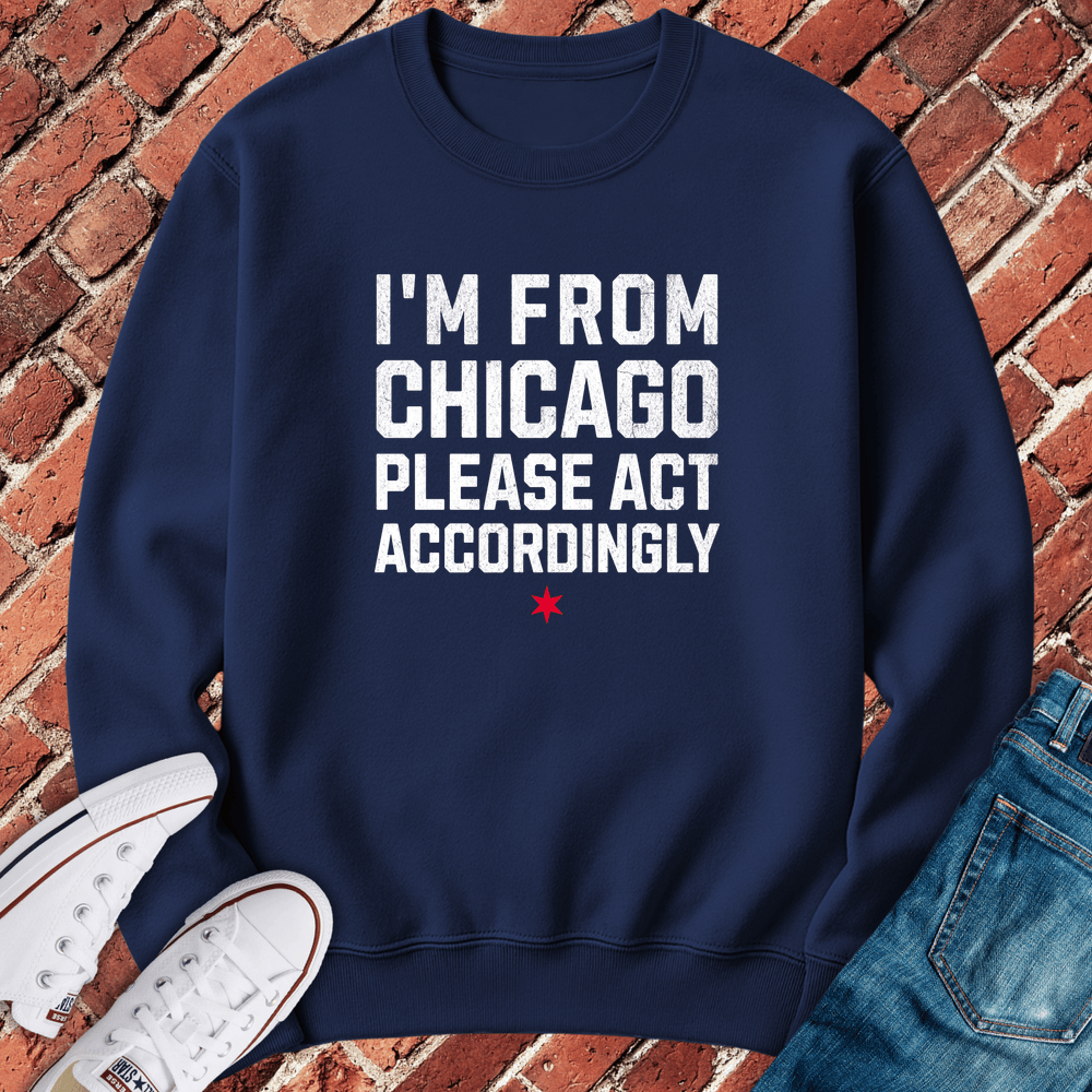 Act Accordingly Crewneck - Navy