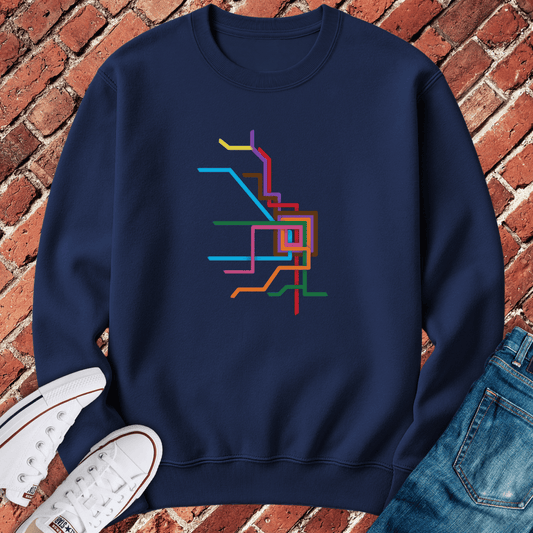 CTA Brushstrokes Crewneck - Navy
