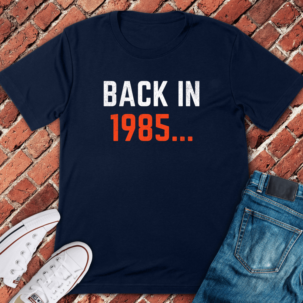 Back In 1985 T-Shirt - Navy
