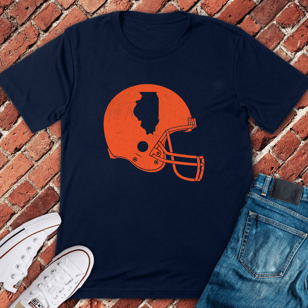 Helmet Silhouette T-Shirt - Navy
