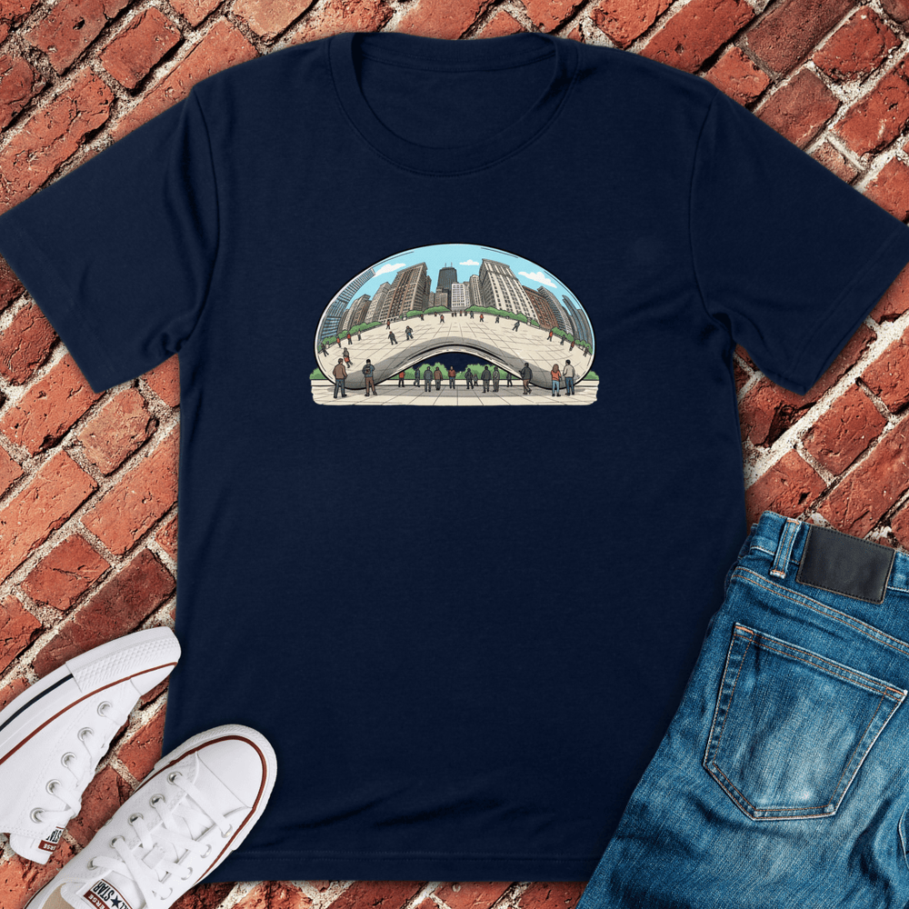 Bean Reflection T-Shirt - Navy