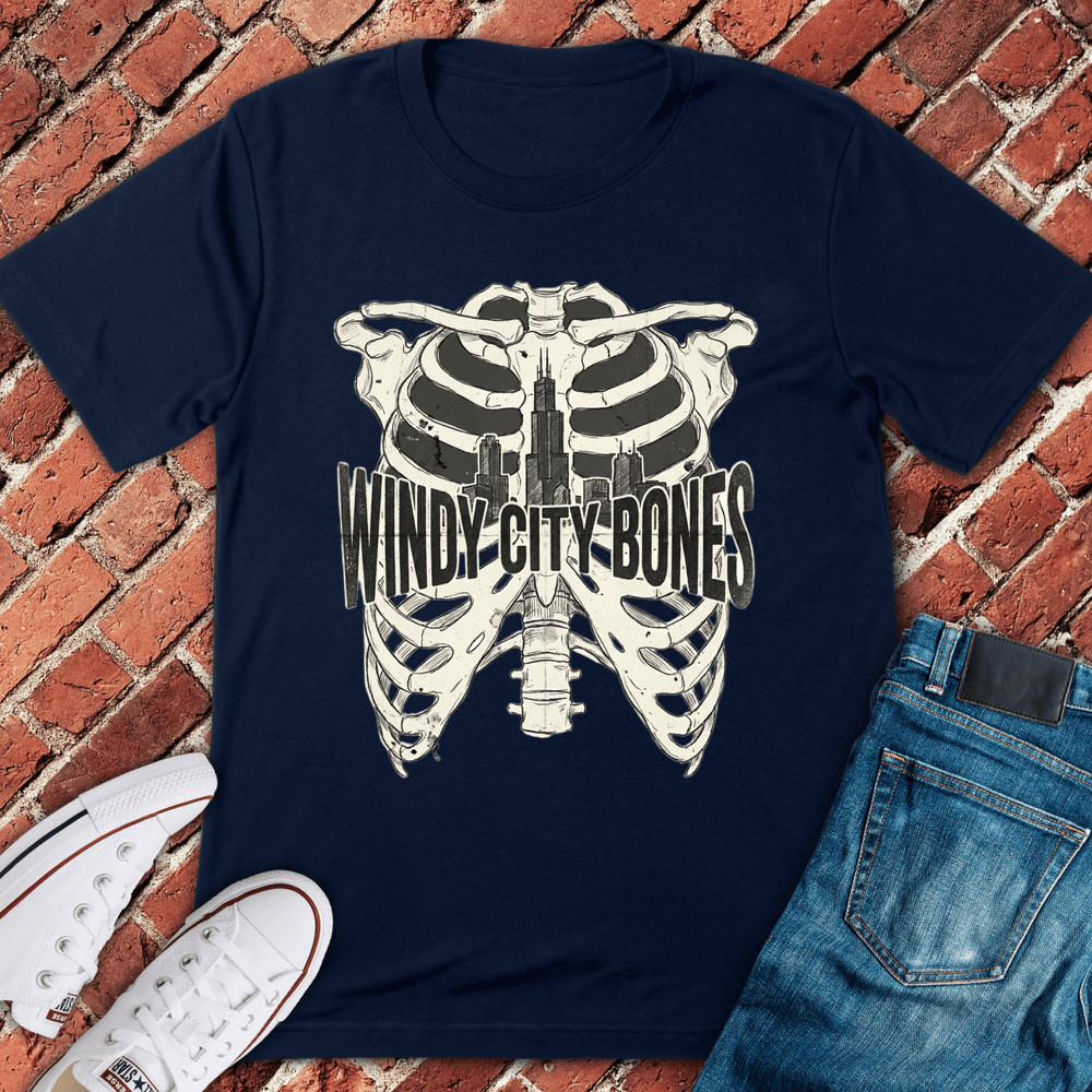 Windy City Bones T-Shirt - Navy