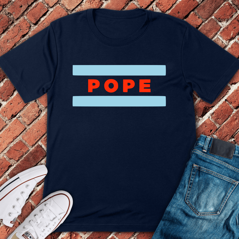 Pope Flag T-Shirt - Navy