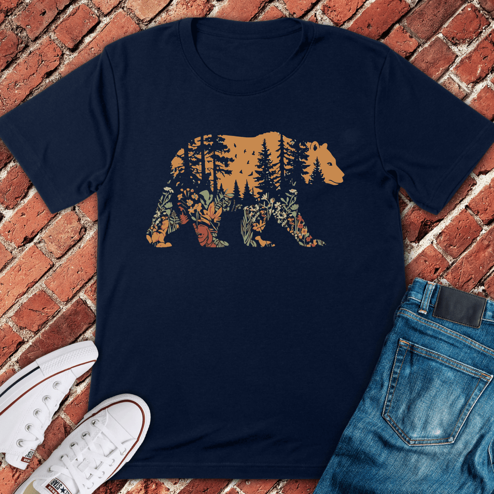 Bear Roots T-Shirt - Navy